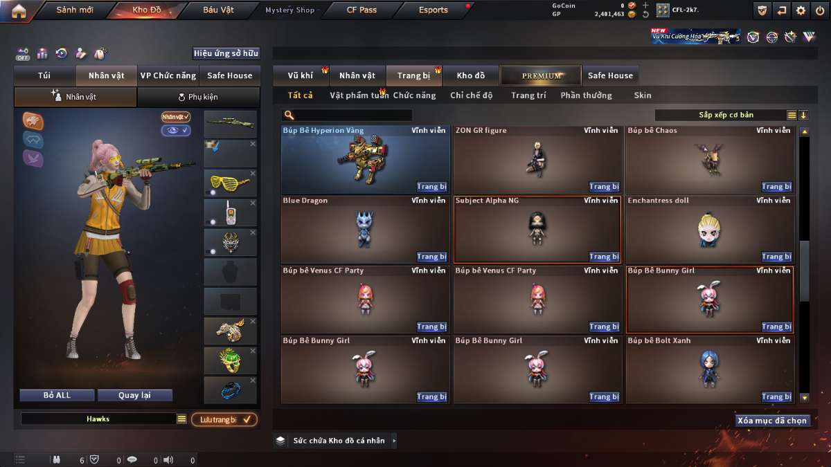shop acc cf uy tin gia re